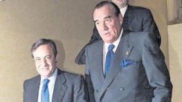 <b>SIGUEN JUNTOS. </b>Florentino podría tener como heredero a Fernández Tapias, actual vicepresidente.