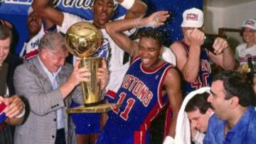 Isaiah Thomas llevó a los Detroit Pistons a ganar en 1989 y 1990.