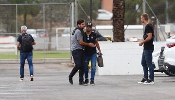 Mateu Alemany llegando a Paterna para la despedida de Marcelino.