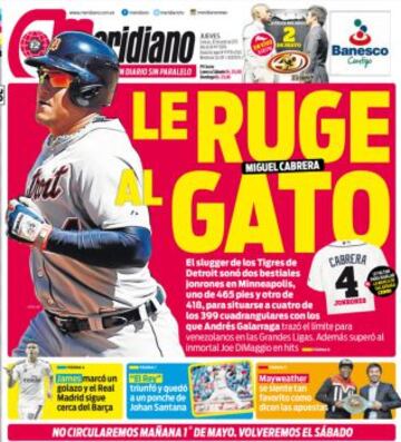 Portadas de la prensa deportiva