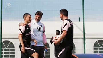 La frase de la joya de la cantera del PSG al ver a Messi con la que Pochettino se quedó alucinado