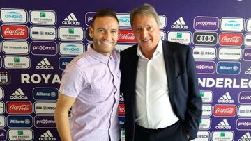 Capel, con el Anderlecht.