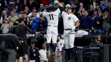 Yankees celebrando