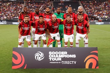 Arriba: Leao, Tomori, Loftus-Cheek, Maignan, Thiaw y Giroud
Abajo: Florenzi, Reijnders, Theo Hernández, Pulisic y Krunic
