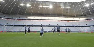 Entrenamiento del Real Madrid en el Allianz Arena en imágenes