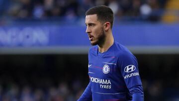 Hazard, en un partido de la Premier con el Chelsea.