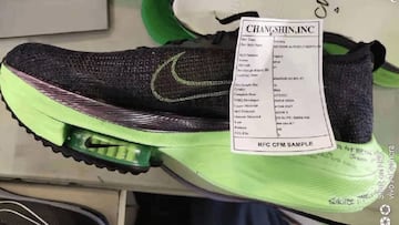 Imagen de la muestra en la que se inspiró las zapatillas AlphaFly con las que Eliud Kipchoge bajó de dos horas en una maratón.