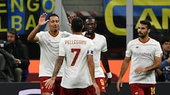 Second half Smalling header secures maximum points for Roma at San Siro