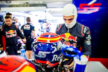 Carlos Sainz durante la clasificación del GP de Hungría. 