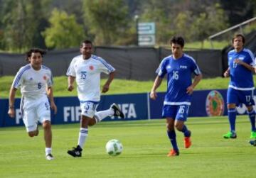 El partido entre las leyendas de la Fifa y las leyendas de Colombia se disputó este lunes 3 de octubre en la sede deportiva de la FCF.