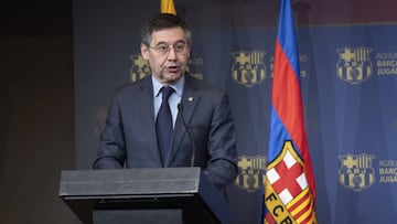 Bartomeu, en una comparecencia como presidente del Barcelona.