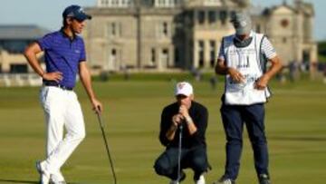 Matteo Manassero y Alessandro del Piero durante el torneo Alfred Dunhill Links Championship