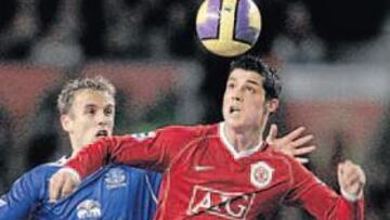 <b>EL MEJOR. </b>Partidazo y gran gol de Cristiano Ronaldo, anoche ante el Everton.