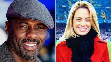 Imágenes del actor británico Idris Elba y de la periodista francesa Anne-Laure Bonnet