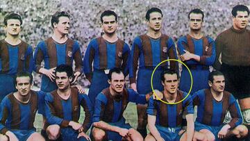 Defendió la camiseta del Barcelona las temporadas 47/48 y 48/49.