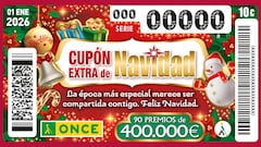 Cupón Extra de Navidad de la ONCE: a qué hora es y cuánto toca de premio en el sorteo del 1 de enero de 2026