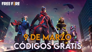 Free Fire códigos gratis hoy 9 de marzo