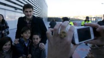 EN EL REY JUAN CARLOS. Casillas no abandon&oacute; su sonrisa.