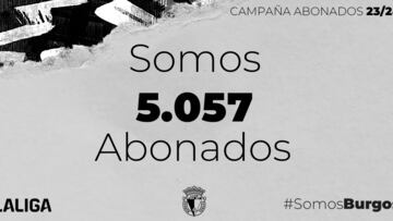El Burgos supera los 5.000 abonados en la tercera semana de su campaña