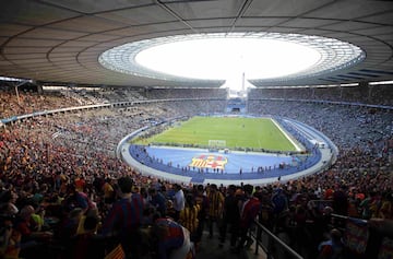 El Olympiastadion es donde juega el Hertha de Berlín y tiene capacidad para 71.000 espectadores.