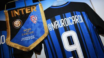 Camiseta del Inter de Milan frente al Cagliari.