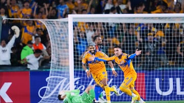 during the round of 16 second leg match between Tigres UANL and FC Cincinnati as part of the CONCACAF Champions Cup 2026, at Universitario Stadium, on March 19, 2026 in Monterrey, Nuevo Leon, Mexico.