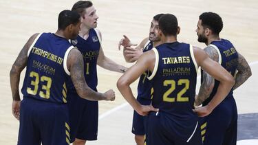 24/06/20 PARTIDO BALONCESTO ACB LIGAENDESA FASE FINAL VALENCIA CORONAVIRUS COVID-19 MORABANC ANDORRA - REAL MADRID CAMPAZZO THOMPKINS TAYLOR TAVARES FABIEN CAUSEUR