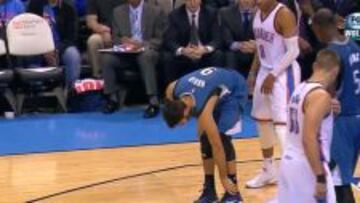 Otro triple-doble de Westbrook y Ricky se lesiona el tobillo