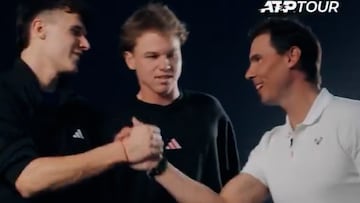 Nadal stuns tennis' future stars with unexpected meeting