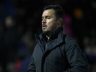 Diego Mejia head coach of Juarez during the 2nd round match between FC Juarez and Cruz Azul as part of the Torneo Clausura 2024 Liga MX at Olimpico Benito Juarez Stadium on January 19, 2024 in Ciudad Juarez, Chihuahua, Mexico.