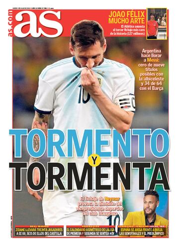 Las portadas de AS de julio