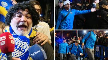 Locura argentina en la llegada de Boca a su hotel de concentración