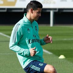 Zidane: "No puedo contar lo que James tiene exactamente"