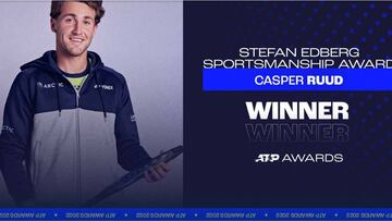 Casper Ruud, Jugador Más Deportivo de 2022