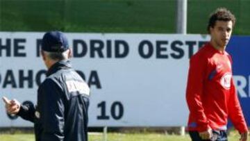 <b>LISTOS.</b> El portugués y Pernía podrán jugar este fin de semana ante el Almería.