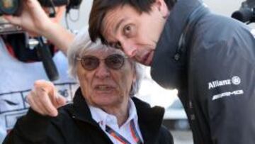 Ecclestone y Toto Wolff.