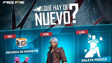 Free Fire, agenda semanal