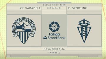 Resumen y goles del Sabadell vs. Sporting de la Liga Smartbank