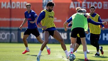 Entrenamiento del Atlético de Madrid