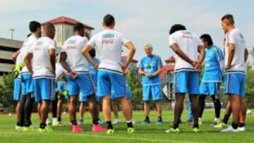 P&eacute;kerman realiz&oacute; su primer microciclo de trabajo con la Selecci&oacute;n Colombia en 2012.