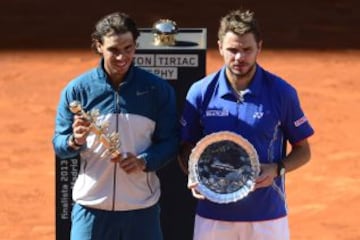 Rafa Nadal sigue haciendo historia. No dio opción a Wawrinka, al que dominó desde el comienzo, y suma su tercer título en el Masters 1000 de Madrid.