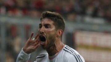 Ramos celebra el gol.