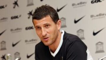 Javi Gracia, en rueda de prensa.