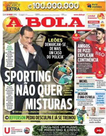 Portadas de la prensa deportiva