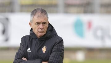 Lucas Alcaraz, en un entrenamiento de esta semana.