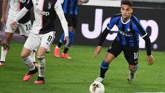 Lautaro Mart&iacute;nez, en el partido ante la Juventus.