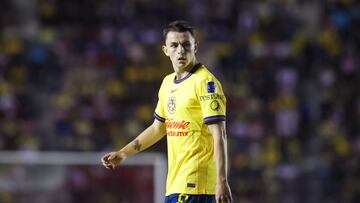 Alvaro Fidalgo of America during the 7th round match between America vs Guadalajara as part of the Liga BBVA MX, Torneo Apertura 2024 at Ciudad de los Deportes Stadium on September 14, 2024 in Mexico City, Mexico.