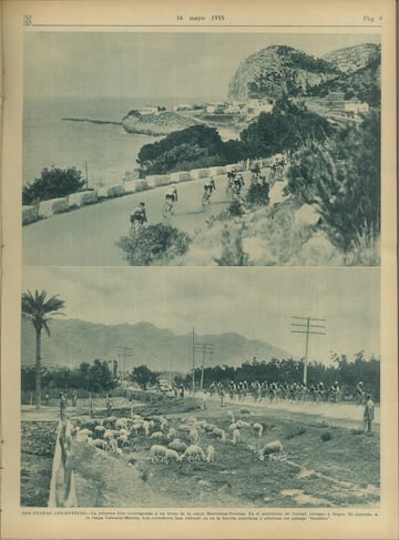 Recorrido por las mejores imgenes de la I Vuelta a Espa?a a travs de la edicin de AS Semanal de 1935.