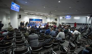 Entrenamiento y rueda de prensa del Madrid previa al partido contra el CSKA
