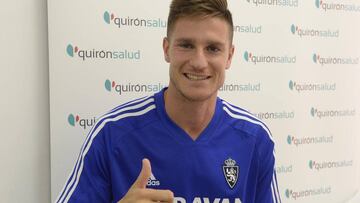 Vigaray, jugador del Zaragoza